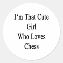 I'm That Cute Girl Who Loves Chess Sticker
