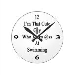 I'm That Cute Guy Who Kicks Ass At Swimming Clock