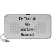 I'm That Cute Guy Who Loves Basketball PC Speakers