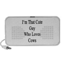 I'm That Cute Guy Who Loves Cows Iphone Speaker