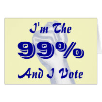 I'm The 99% Greeting Card