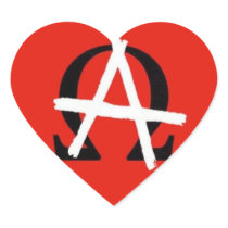 I'm the Alpha & Omega Heart Sticker