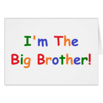 I'm the Big Brother Cards
