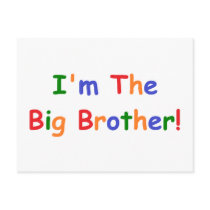 I'm the Big Brother Postcard