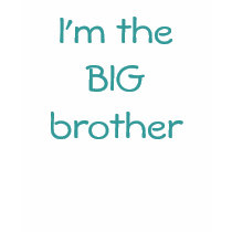 I'm the BIG brother t-shirts
