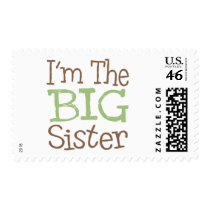 I'm The Big Sister (Green) postage