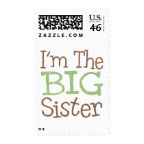 I'm The Big Sister (Green) postage