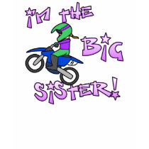 I'm the Big Sister Motocross Dark T-Shirt by RabidMX I'm the Big Sister Motocross Dark T-Shirt