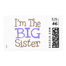 I'm The Big Sister (Purple) postage