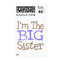 I'm The Big Sister (Purple) postage