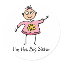 I'm the Big Sister stickers