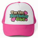 I'm the Birthday Girl hats