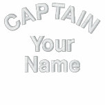 I'm the Captain. Get over it - funny Embroidered Hooded Sweatshirt