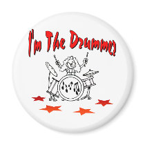 I'm The Drummer magnets by fashionfiles I'm The Drummer magnets