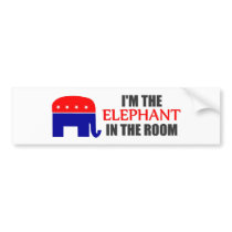 I'm the Elephant in the Room Bumper Sticker