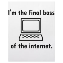 I'm the final boss of the internet customized letterhead