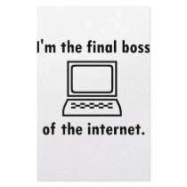 I'm the final boss of the internet customized stationery