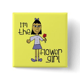 I'm the Flower Girl button