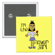 I'm the Flower Girl button
