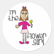 I'm the Flower Girl Favors Sticker