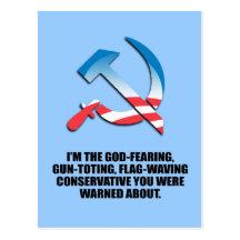 I'm the God fearing Conservative Post Card