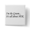 I'm The Groom buttons