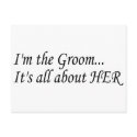 I'm The Groom postcards