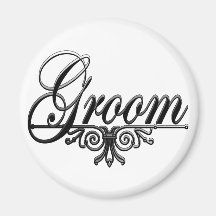 I'm The Groom Refrigerator Magnet