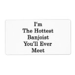 I'm The Hottest Banjoist You'll Ever Meet Shipping Labels