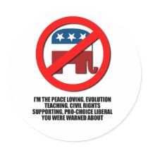 I'm the liberal you were warned about sticker