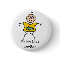 I'm the Little Brother button