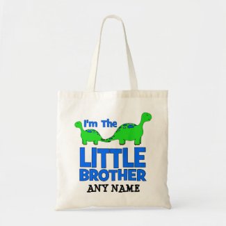 I'm The LITTLE BROTHER! Custom Dinosaur Gift bag