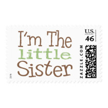 I'm The Little Sister (Green) postage