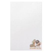 Im The Man Of This Cave Customized Stationery