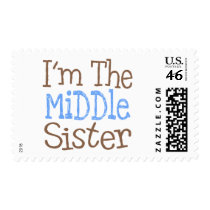 I'm The Middle Sister (Blue) postage