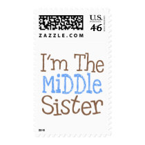 I'm The Middle Sister (Blue) postage