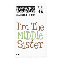 I'm The Middle Sister (Green) postage