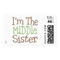 I'm The Middle Sister (Green) postage