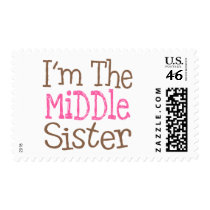 I'm The Middle Sister (Pink) postage