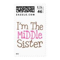 I'm The Middle Sister (Pink) postage
