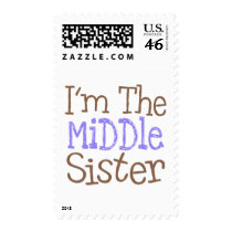 I'm The Middle Sister (Purple) postage
