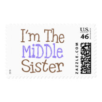I'm The Middle Sister (Purple) postage