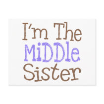 I'm The Middle Sister (Purple) postcards by LushLaundry I'm The Middle Sister (Purple) postcards