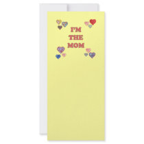 I'm The Mom Rack Card Design