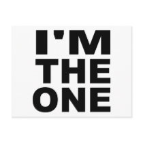 I'm the one - Single postcards by Thinkdifferent I'm the one - Single postcards