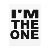 I'm the one - Single postcards by Thinkdifferent I'm the one - Single postcards