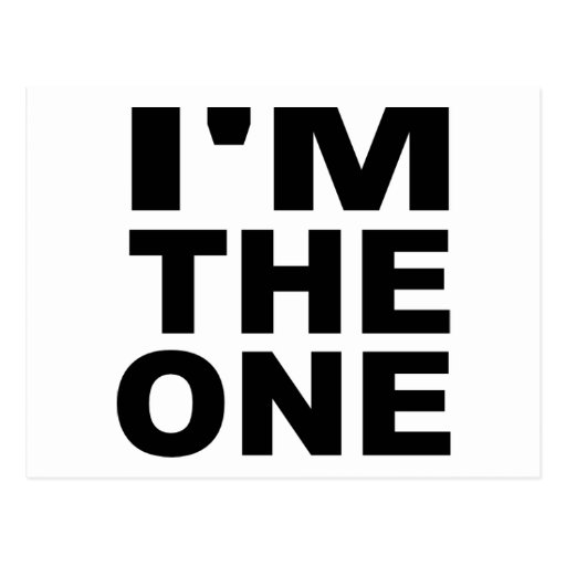 I'm the one - Single Postcard