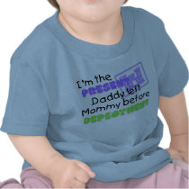 I'm the present Daddy left Mommy Engineer Tee Shirt