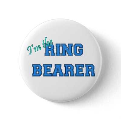 I'm The Ring Bearer Pinback Button