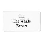 I'm The Whale Expert Personalized Shipping Label